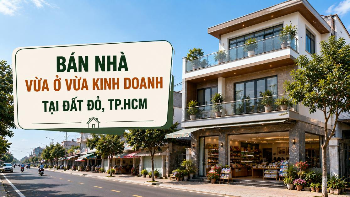 Bán nhà vừa ở vừa kinh doanh tại Đất Đỏ, khai thác linh hoạt
