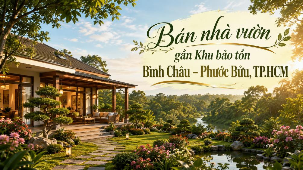 Bán nhà vườn gần rừng Bình Châu – Phước Bửu, yên tĩnh