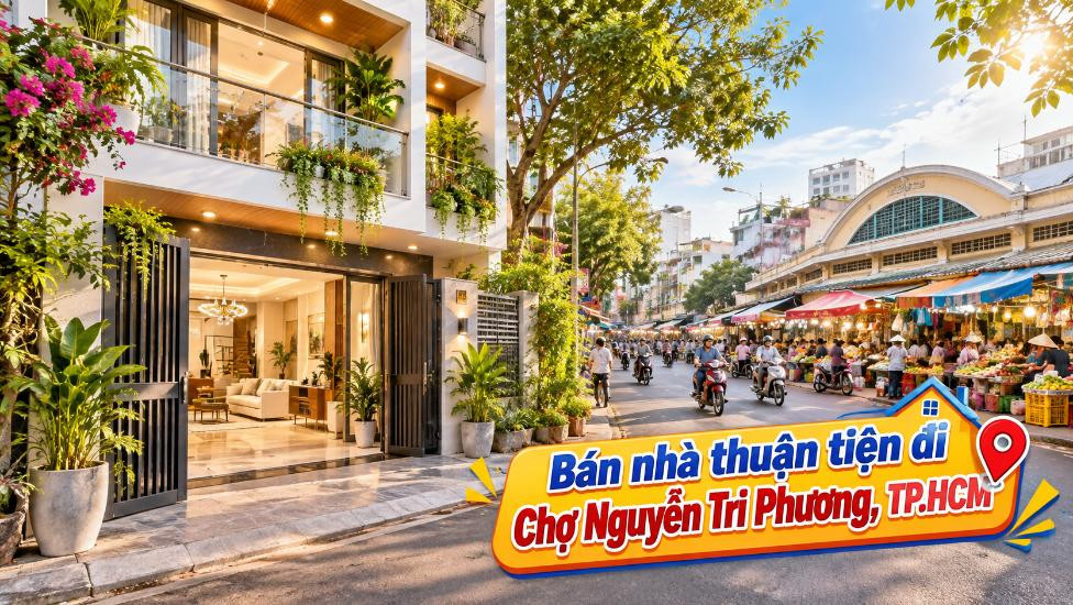 Bán nhà Vườn Lài thuận tiện đi Chợ Nguyễn Tri Phương