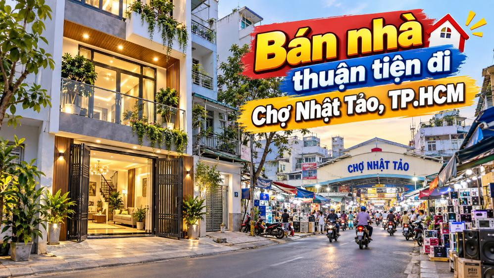 Bán nhà Vườn Lài thuận tiện đi Chợ Nhật Tảo, tiện kinh doanh