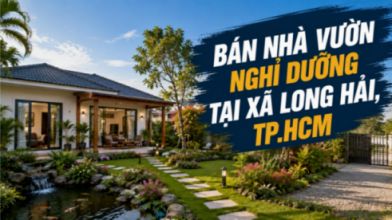 Bán nhà vườn nghỉ dưỡng Long Hải, rộng rãi và yên tĩnh