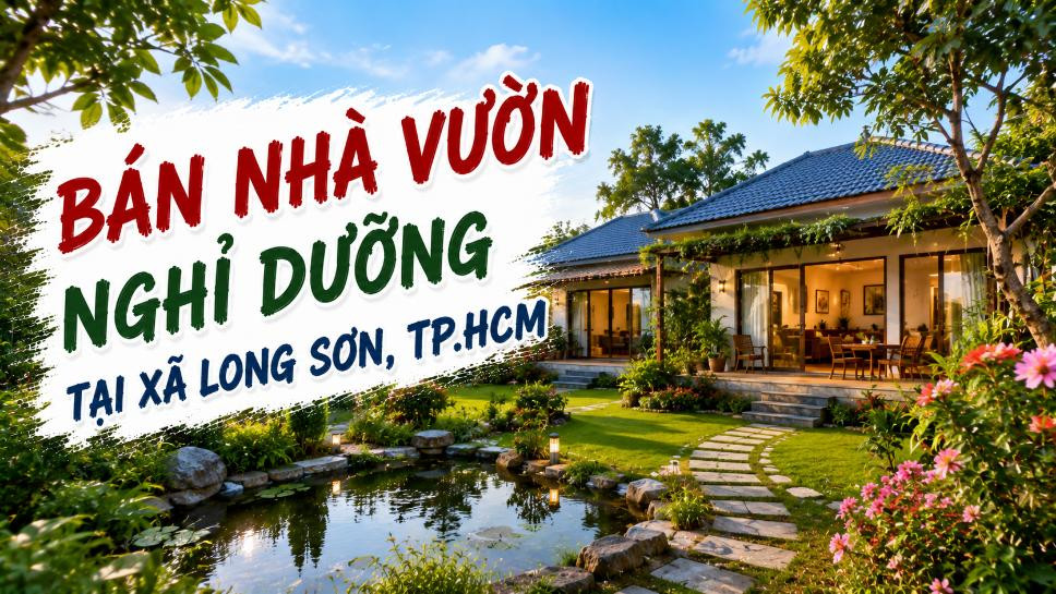 Bán nhà vườn nghỉ dưỡng tại Long Sơn, không gian yên tĩnh