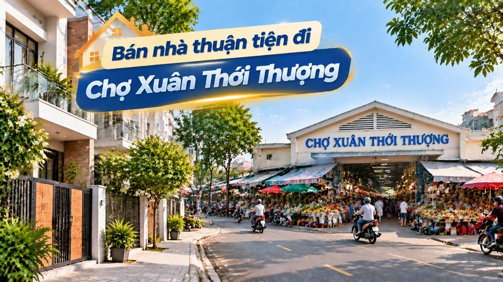 Bán nhà Xuân Thới Sơn thuận tiện đi Chợ Xuân Thới Thượng