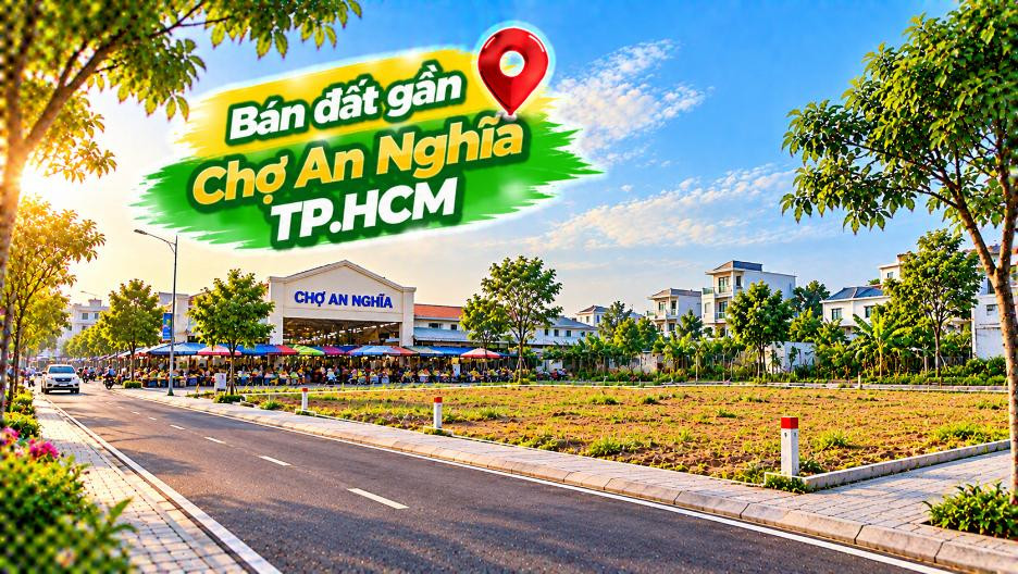 Đất gần Chợ An Nghĩa – Vừa gần dân cư, vừa thuận tính chuyện lâu dài