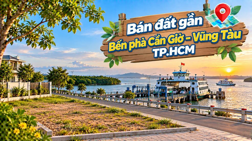 Đất gần phà Cần Giờ – Vũng Tàu, đón dòng kết nối hai vùng biển