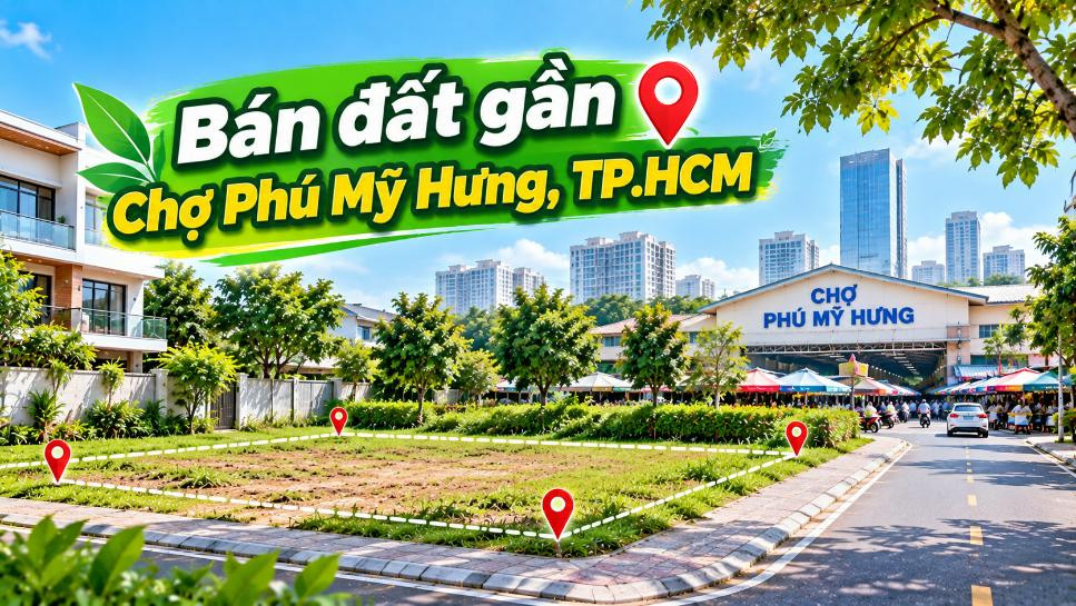 Đất Nhuận Đức gần Chợ Phú Mỹ Hưng – Vừa ở vừa tính đường dài
