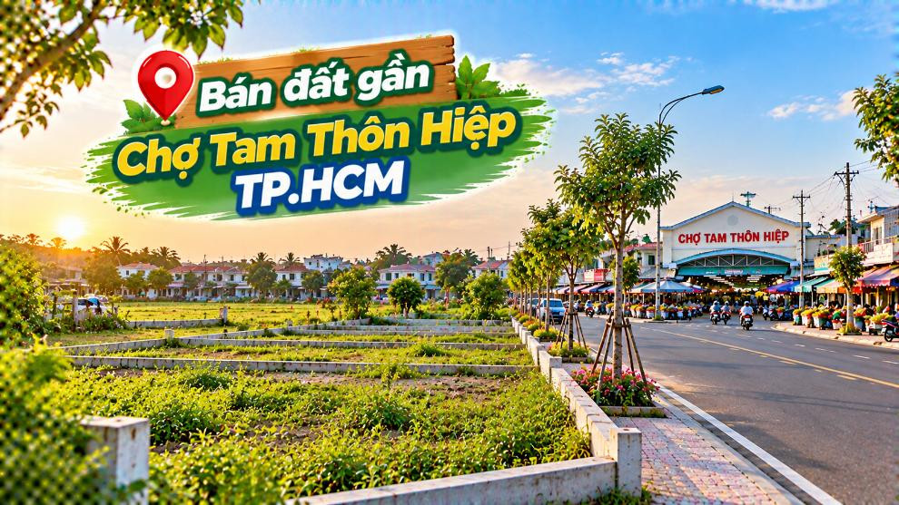 Đất Tam Thôn Hiệp gần chợ – Khoảng rộng cho ngôi nhà giữa vùng xanh