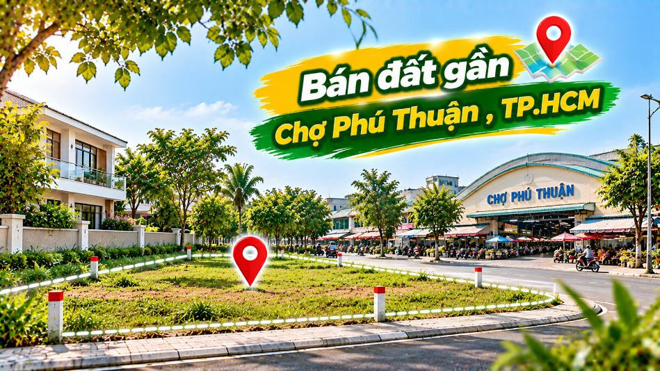 Đón nhịp dân cư Chợ Phú Thuận – Đất An Nhơn Tây dễ tính chuyện xây nhà