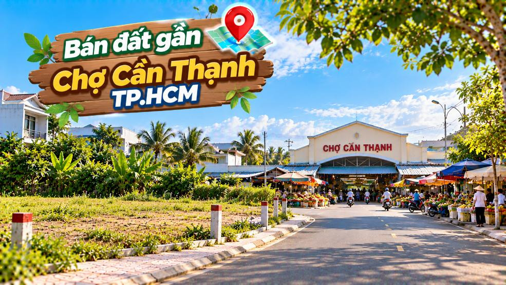 Gần Chợ Cần Thạnh có đất bán – Vị trí sáng cho ở và kinh doanh