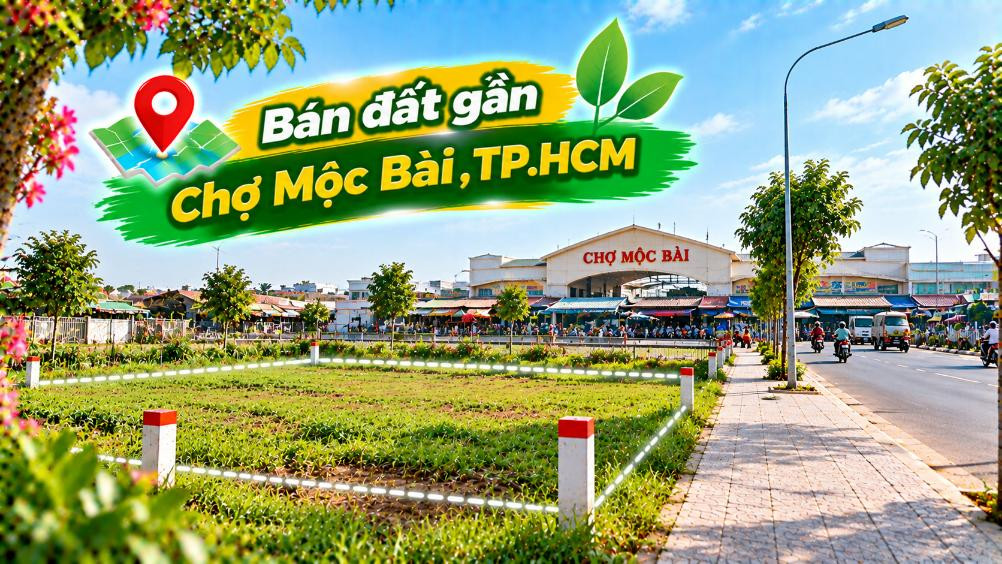 Gần dòng giao thương Chợ Mộc Bài – Đất Thái Mỹ thêm lợi thế sử dụng