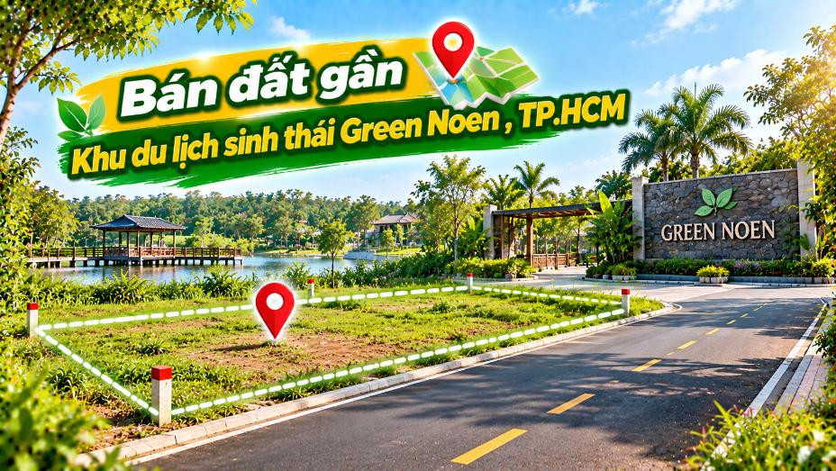 Gần Green Noen có đất bán – Mở lối làm nhà vườn tại An Nhơn Tây