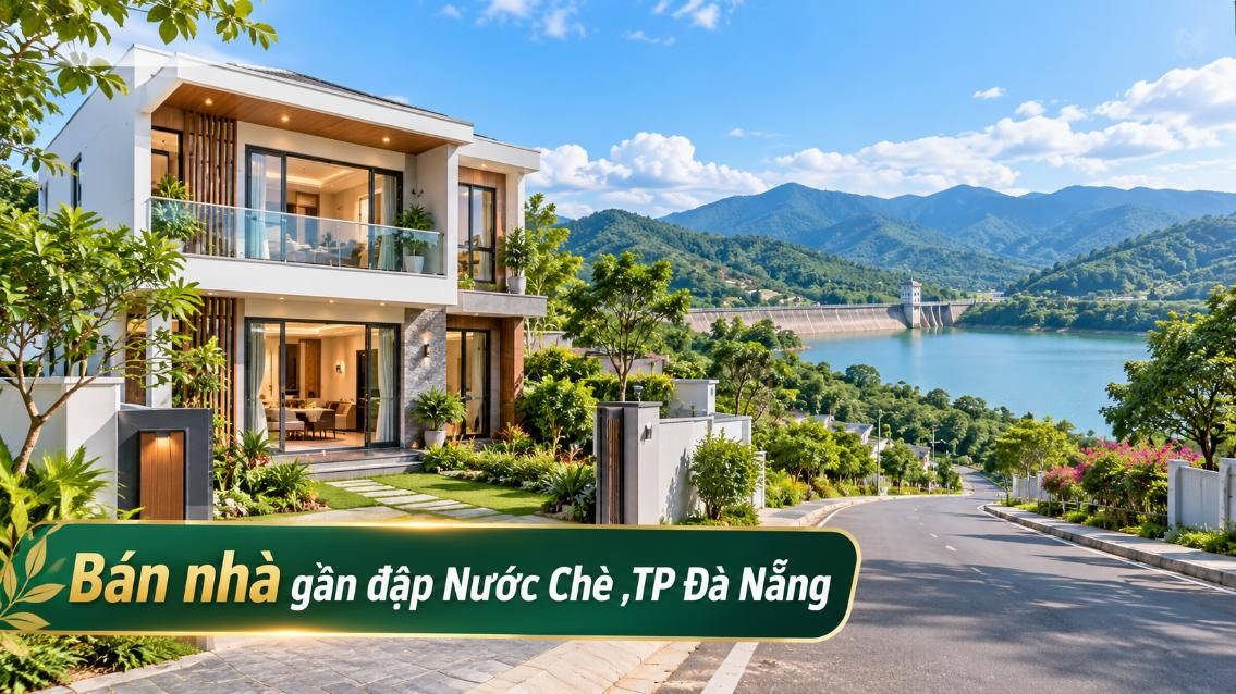 Nhà gần đập Nước Chè – Chạm cảnh quan núi nước giữa Phước Năng