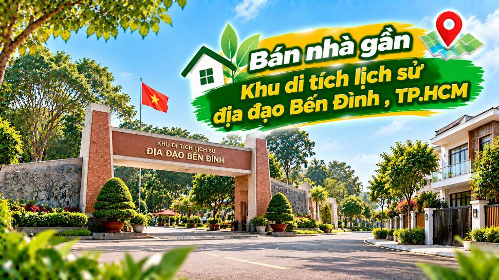 Nhà gần Địa đạo Bến Đình – An cư giữa vùng đất lịch sử Củ Chi