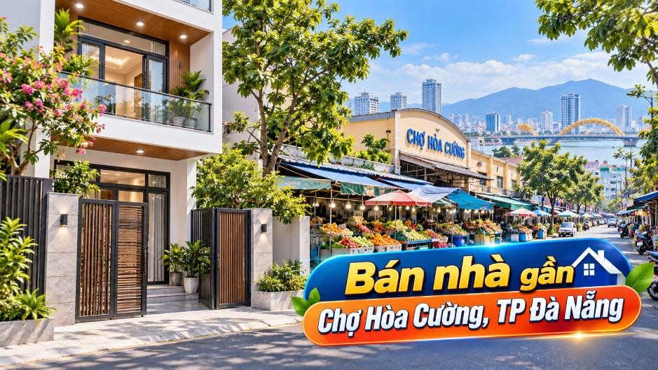 Nhà Hòa Cường gần chợ – Ở trung tâm, tiện đủ chuyện mỗi ngày