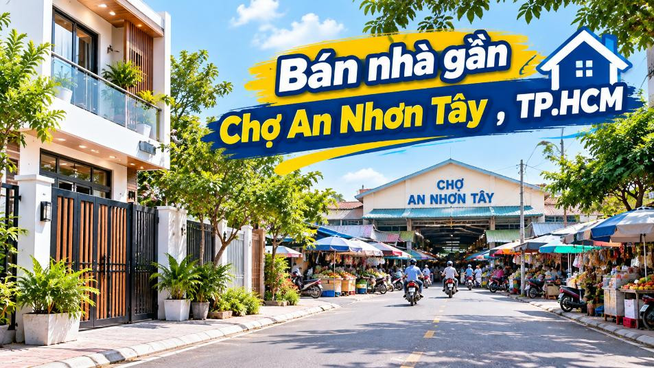 Nhà Nhuận Đức gần Chợ An Nhơn Tây – Ở tiện, mua sắm dễ dàng