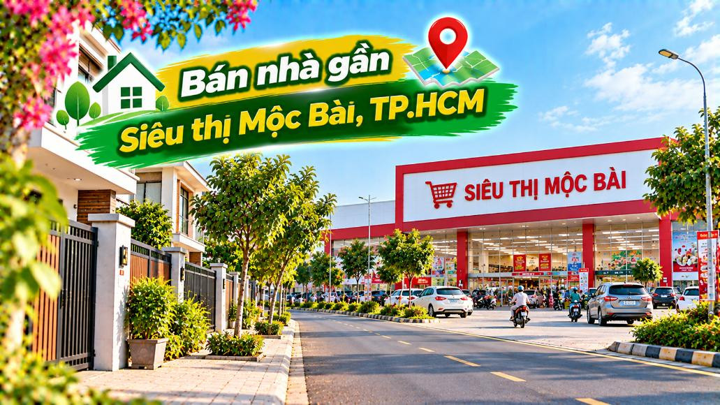 Nhà Thái Mỹ kết nối khu thương mại Mộc Bài – Vị trí hợp người hay đi lại