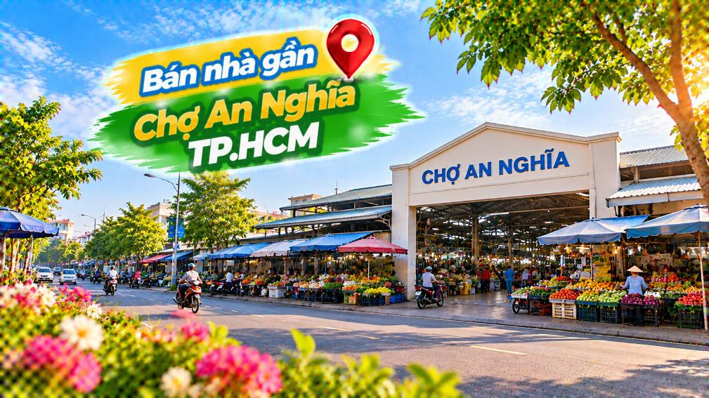 Ra Chợ An Nghĩa thật gần – Nhà An Thới Đông tiện cho cuộc sống mỗi ngày